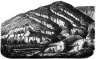 Marko Károly metszete a Borókás árok gigantikus kőhídjáról - <em>Drawing of   the stone bridge of the giant petrified pine - from around 1840 by k. Marko, the Elder</em>